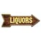 Signmission Liquors Arrow Decal Funny Home Decor 30in Wide D-A-10-999770 - alternate 1